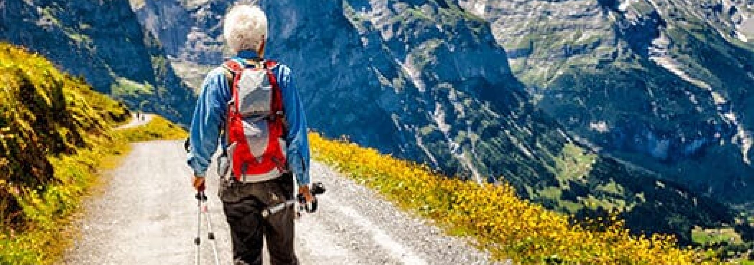 ageing elderly hiker